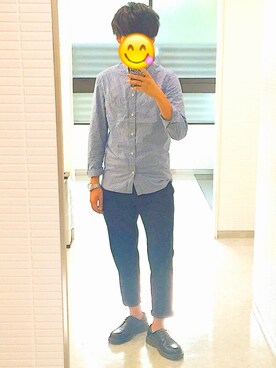 かがみりょうさん（メンズ・176cm）の秋コーディネート