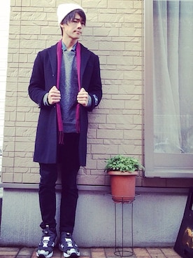 cameさんの「UR PONTE TORTO CHESTER COAT」を使ったコーディネート