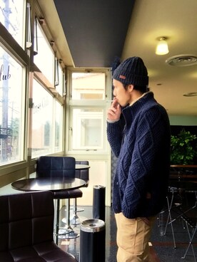 「SCOTCH & SODA（スコッチ アンド ソーダ）のアイテム（その他アウター）」を使った、kaa_zooさん（メンズ・178cm）の冬コーディネート