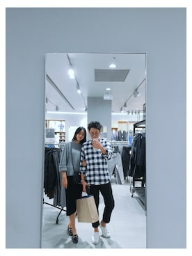 「アイテム（モカシン/デッキシューズ、ホワイト系）」を使った、FREEDOM9483さん（メンズ・182cm）の冬コーディネート