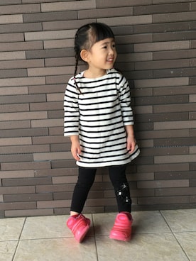 「遊園地」｜「アイテム（その他）」を使った、☁︎yuni-mam☁︎さん（キッズ・80cm）の春コーディネート