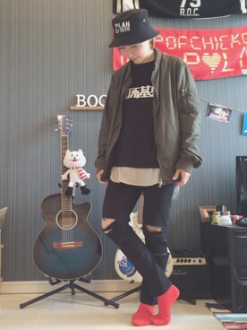 「Doublefocus（ダブルフォーカス）のアイテム（帽子）」を使った、NagamiN.さん（レディース・158cm）の春コーディネート