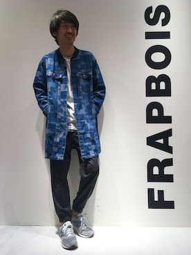 「FRAPBOIS（フラボア）のアイテム（ジャケット/アウター）」を使った、ERIさん（メンズ・178cm）の秋コーディネート