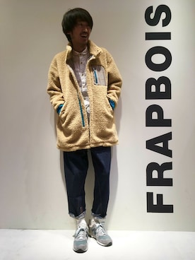 「FRAPBOIS（フラボア）のアイテム（ジャケット/アウター）」を使った、ERIさん（メンズ・178cm）の秋コーディネート