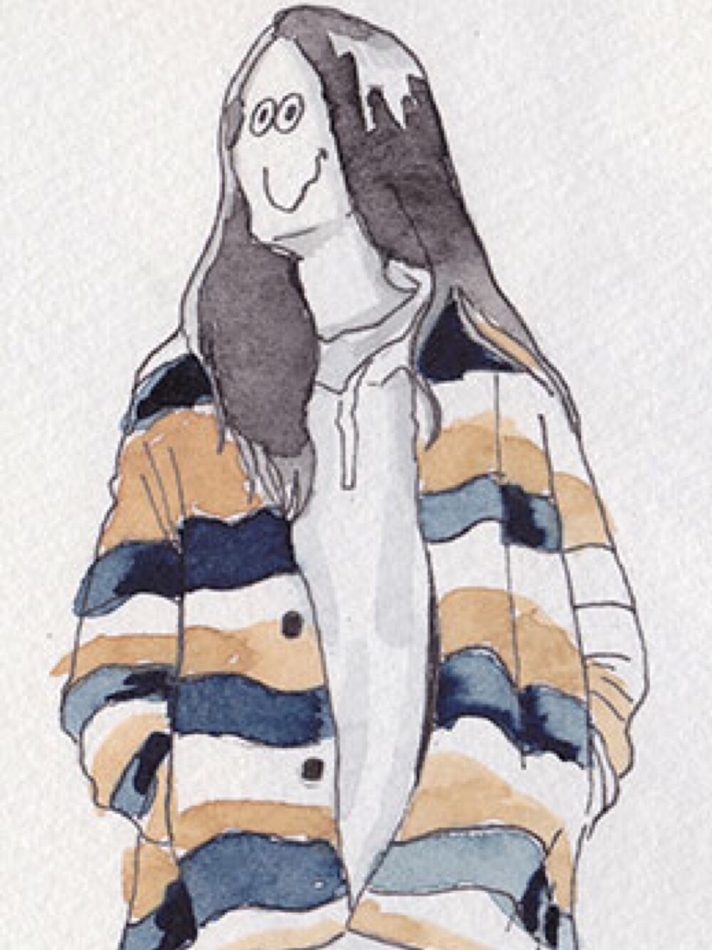 ベージュ系のブルゾン、ホワイト系のその他を着用したメンズの冬コーディネートの1枚目の写真