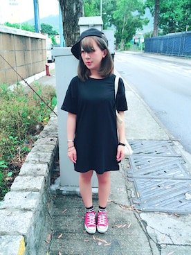 「B-SIDE（ビーサイド）のアイテム」を使った、Mizuumiさん（レディース・150cm）の夏コーディネート