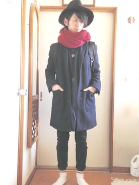 「Dr. Martens（ドクターマーチン）のDr.Martens (ドクターマーチン)/1461 3EYE GIBSON SHOES（その他シューズ）」を使った、ta--keshiさん（メンズ・165cm）の冬コーディネート