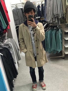 「アイテム（その他アウター）」を使った、ta--keshiさん（メンズ・165cm・20代）の春コーディネート