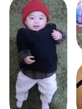 なおりとさん（キッズ・70cm）の冬コーディネート