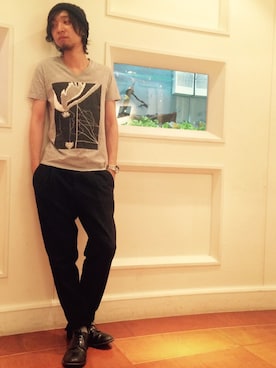 「haku」｜藤木 寛茂さん（メンズ・178cm）の冬コーディネート