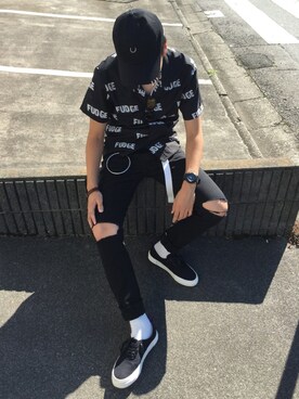 「ANDERSSON BELL（アンダースンベル）のアイテム（シャツ/ブラウス）」を使った、TAKUさん（メンズ・178cm）の夏コーディネート