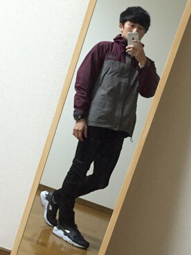 「ハラチ」｜「アイテム（マウンテンパーカー）」を使った、まこっちゃんさん（メンズ・168cm）の冬コーディネート