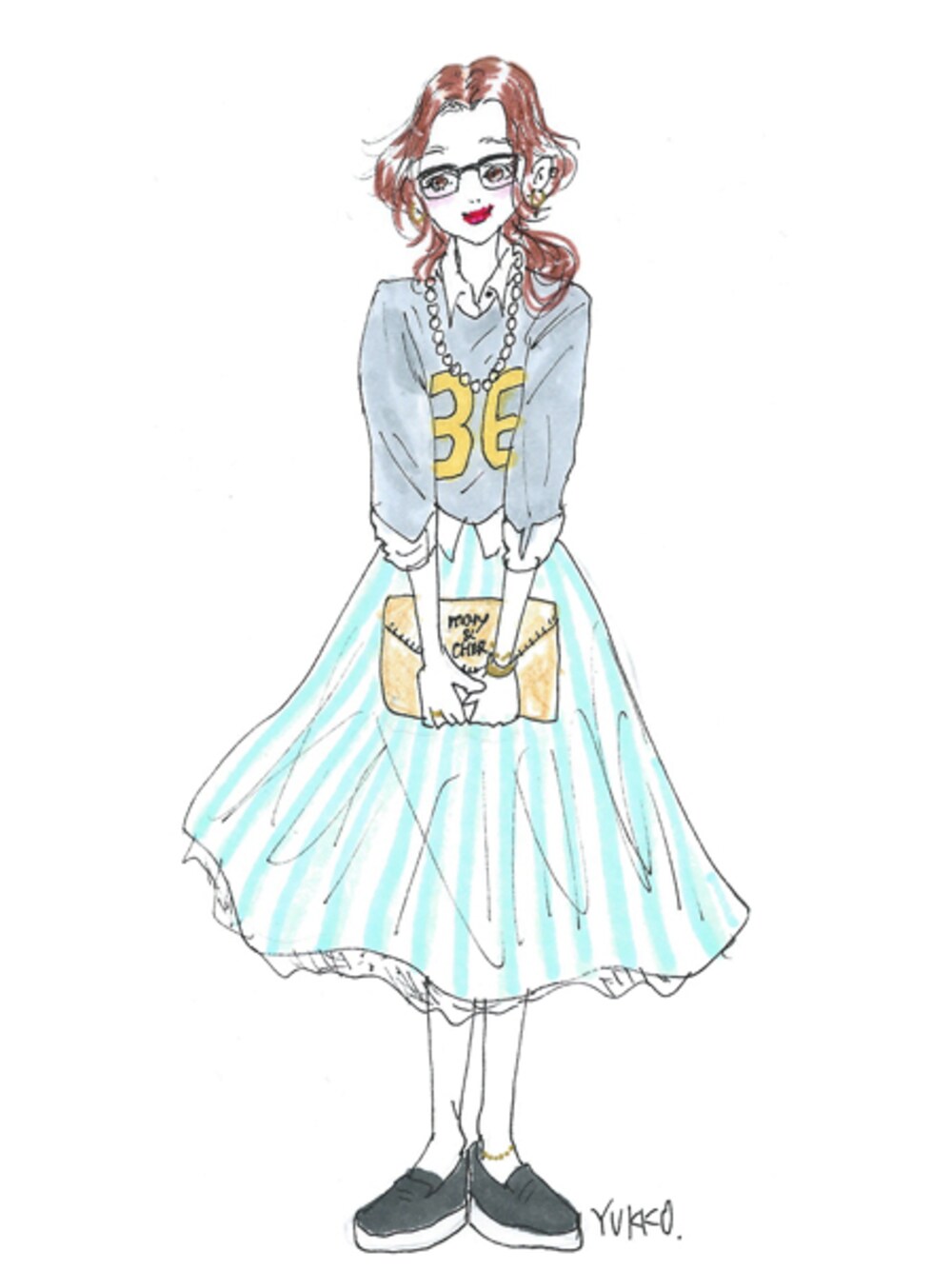 ホワイト系のスマホケース/カバーを着用したレディースの春コーディネートの1枚目の写真