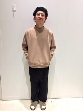 「アイテム（ハンチング/ベレー帽）」を使った、ゆぐさん（メンズ・174cm・20代）の秋コーディネート