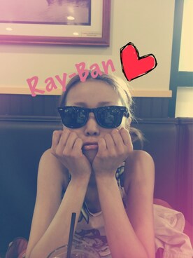 「Ray-Ban（レイバン）の【Ray-Ban】 WAYFARER（ベルト、ブラック系）」を使った、リー子さん（レディース・152cm）の夏コーディネート