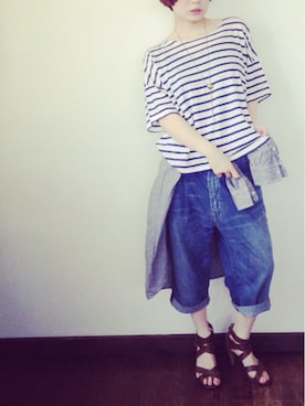 「AS KNOW AS」｜「アイテム（サンダル）」を使った、utakoさん（レディース・154cm）の春コーディネート