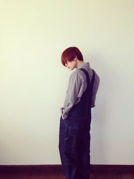 「AS KNOW AS」｜「アイテム（オールインワン・サロペット）」を使った、utakoさん（レディース・154cm）の秋コーディネート