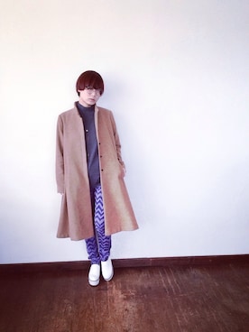 「ガラパン」｜「アイテム（その他アウター）」を使った、utakoさん（レディース・154cm）の冬コーディネート