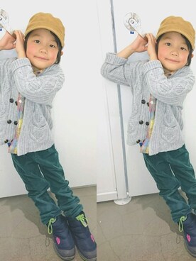 @rikuyuichanさん(キッズ・100cm)の冬コーディネート