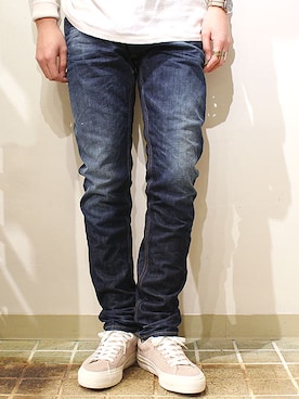「デンハム」｜「アイテム（その他）」を使った、藍人さん（メンズ・175cm）の冬コーディネート