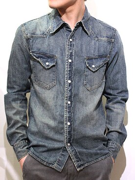 「REMI RELIEF」｜藍人さん（メンズ・175cm）の春コーディネート