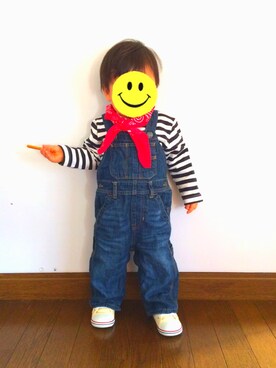 「babyGAP（babyGAP）のアイテム（つなぎ/オールインワン）」を使った、もぐちゃんさん（レディース・162cm）の春コーディネート
