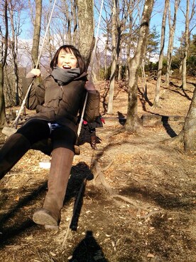 「Eddie Bauer（エディーバウアー）のアイテム（ダウンジャケット/コート）」を使った、さいさん（レディース・160cm）の秋コーディネート