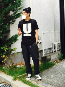 「ラブ＆ピース2016」｜「アイテム（アナログ腕時計）」を使った、ソウさん（メンズ・172cm）の秋コーディネート