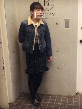 Hatsumiさん（レディース・152cm）の冬コーディネート