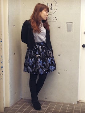 「アイテム（ブーティ）」を使った、Hatsumiさん（レディース・152cm・20代）の冬コーディネート
