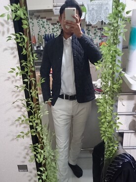 「DHOLIC（ディーホリック）のアイテム（ブルゾン）」を使った、タカさん（メンズ・178cm）の冬コーディネート