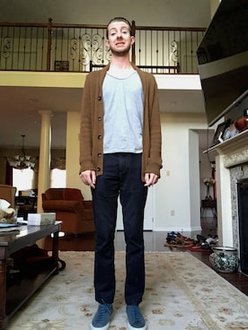 「COMMON PROJECTS（コモンプロジェクト）のアイテム（シューズ）」を使った、Matさん（メンズ・183cm）の秋コーディネート