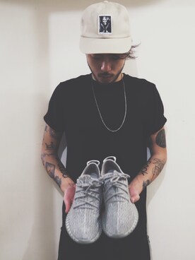 「thisisneverthat（ディスイズネバーザット）のアイテム（キャップ）」を使った、Lok Asokさん（メンズ・181cm）の秋コーディネート