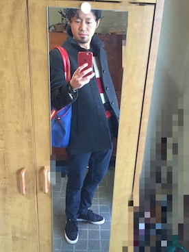 「JOURNAL STANDARD（ジャーナルスタンダード）のアイテム（ピーコート）」を使った、G Kazさん（メンズ・174cm）の春コーディネート