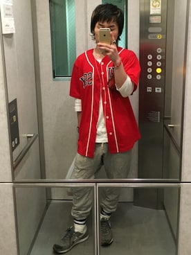 「soe（ソーイ）のアイテム（その他パンツ）」を使った、キョースケさん（メンズ・167cm）の夏コーディネート