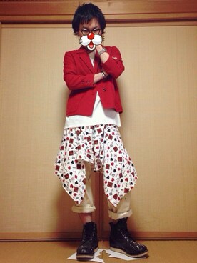 「soe（ソーイ）のアイテム（その他パンツ）」を使った、キョースケさん（メンズ・167cm）の秋コーディネート