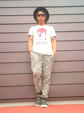 「DOWBL（ダブル）のアイテム（その他シューズ）」を使った、TiSさん（メンズ・174cm）の夏コーディネート