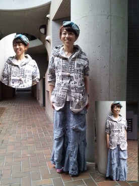 パーカーを使った サムライブルー の人気ファッションコーディネート Wear