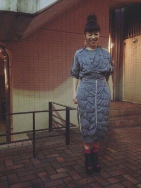 「厚底」｜ドラミさん（レディース・152cm）の夏コーディネート