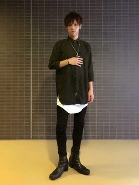 「NO ID.（ノーアイディ）のアイテム（タンクトップ）」を使った、SH1ONさん（メンズ・171cm）の夏コーディネート