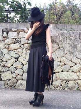 「SEE BY CHLOE（シーバイクロエ）のアイテム（ブーツ）」を使った、noff𖤐 ꙳さん（レディース・160cm）の秋コーディネート