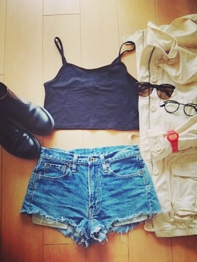 Hannah Minesakiさん（レディース・162cm）の春コーディネート