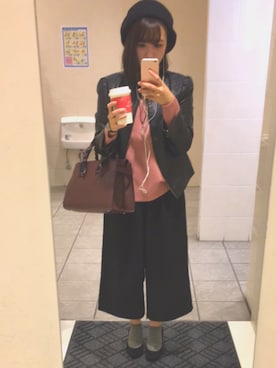 「RAGEBLUE（レイジブルー）のアイテム（ハンチング/ベレー帽）」を使った、CHISATOさん（レディース・151cm）の秋コーディネート