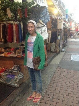 B'2nd UENOさん（メンズ・175cm）の夏コーディネート