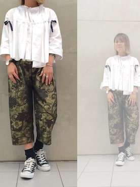 「アイテム（アナログ腕時計）」を使った、松下恵さん（レディース・156cm・20代）の春コーディネート