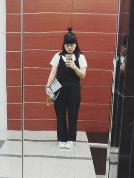 「MONKI（モンキ）のアイテム（トートバッグ）」を使った、Phoenix.Yさん（レディース・165cm）の秋コーディネート