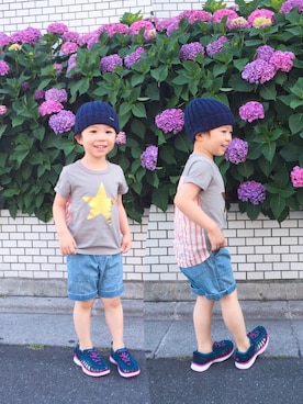 **キナリ**さん(キッズ・100cm)の夏コーディネート