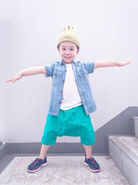 **キナリ**さん(キッズ・100cm)の夏コーディネート