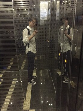 「CONVERSE（コンバース）のCONVERSE コンバース ジャック パーセル / JACK PURCEL（スニーカー）」を使った、eggさん（メンズ・165cm）の春コーディネート