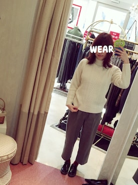 「MULLER（ミューラー）のアイテム（パンツ）」を使った、Mickeyさん（レディース・158cm）の春コーディネート